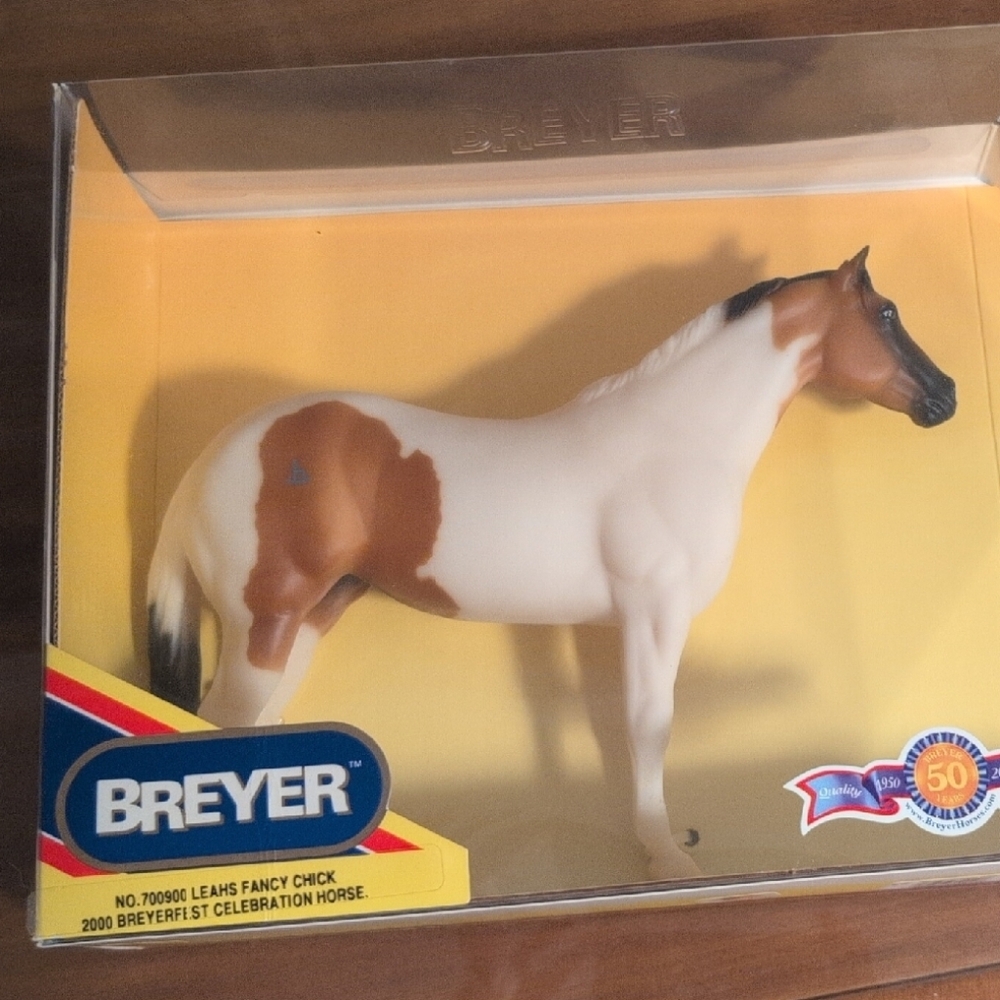 Breyer Leah's Fancy Chick Horse Figurine - White and Brown
